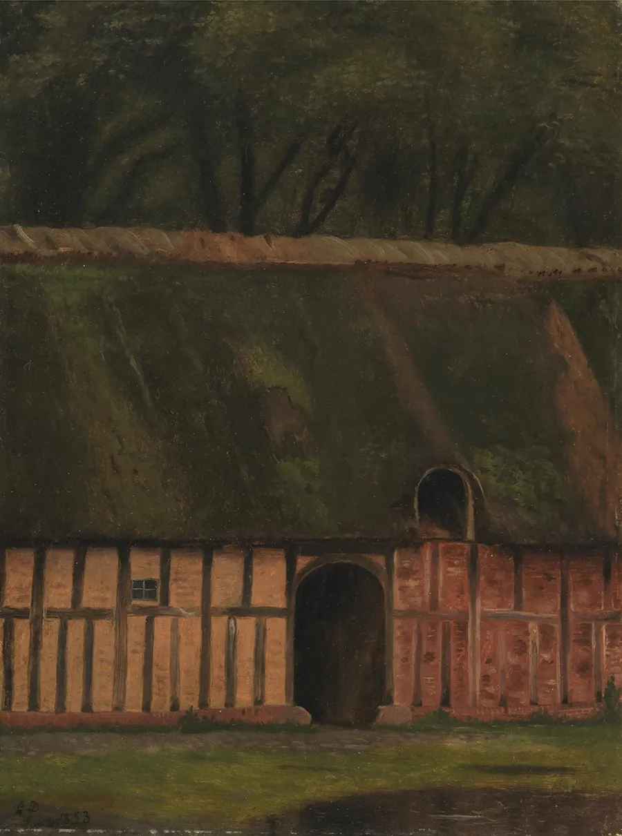 En bindingsværkslænge ved Krabbesholm by Christen Dalsgaard