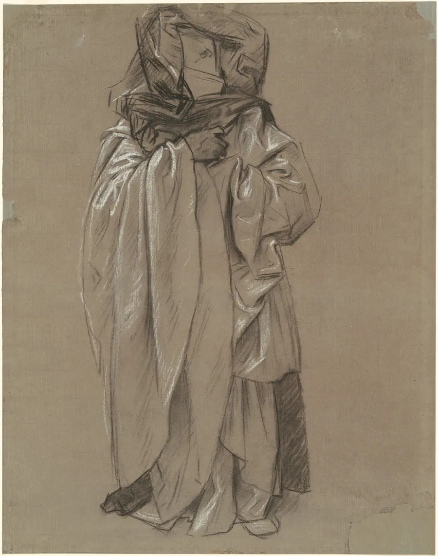 Study of Ezekiel for "Frieze of Prophets" by John Singer Sargent