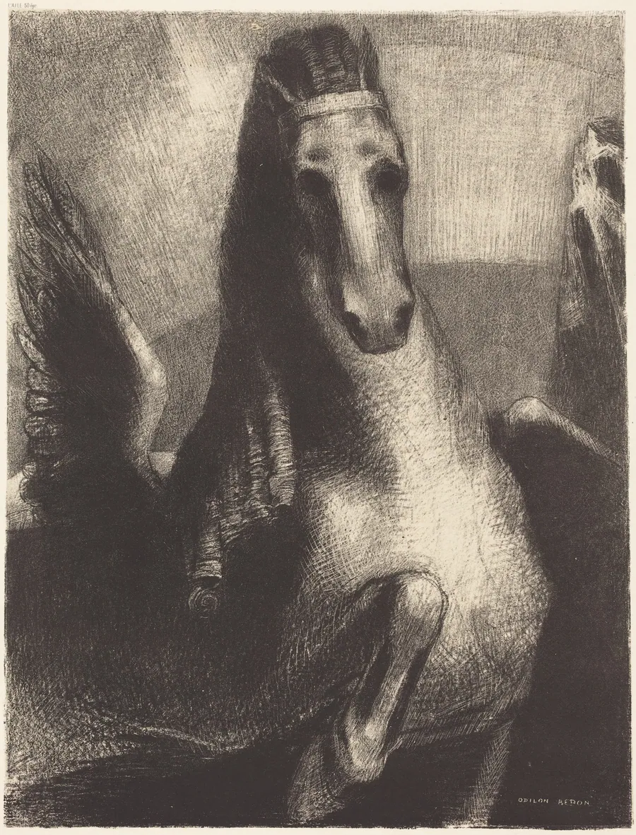 L'Aile (The Wing) by Odilon Redon