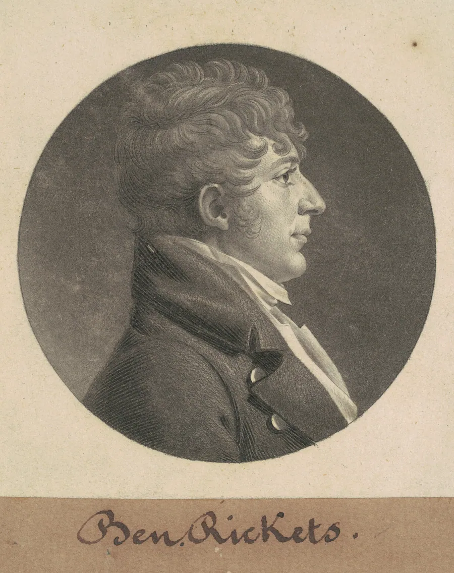 Benjamin Ricketts by Charles B. J. Févret de Saint-Mémin