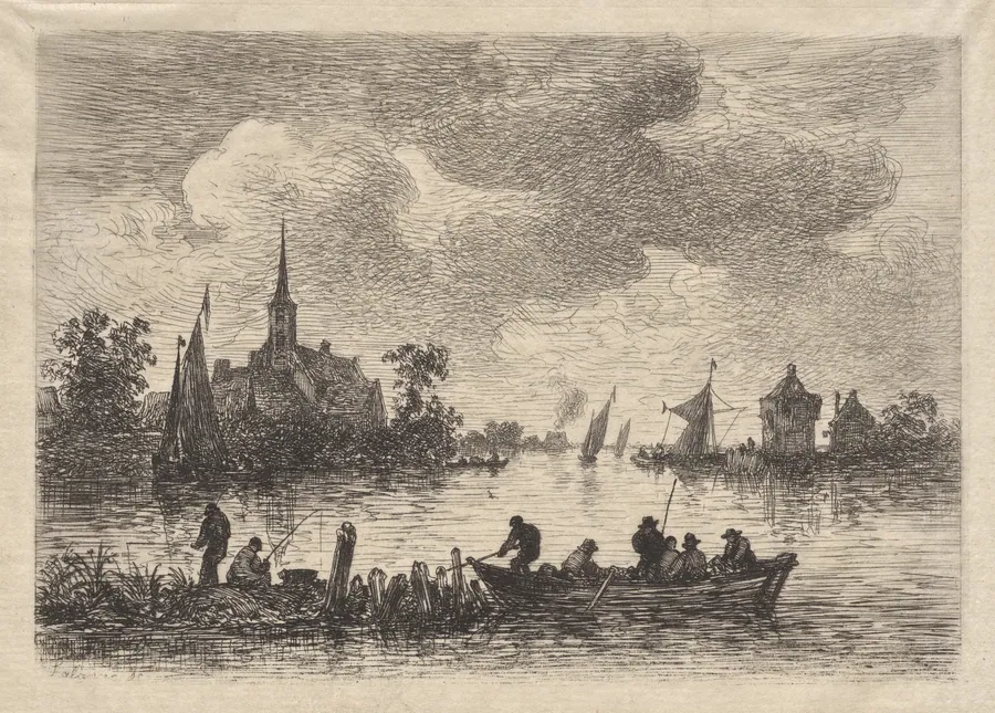 Banks of the Meuse (Bords de la Meuse) by Maxime Lalanne