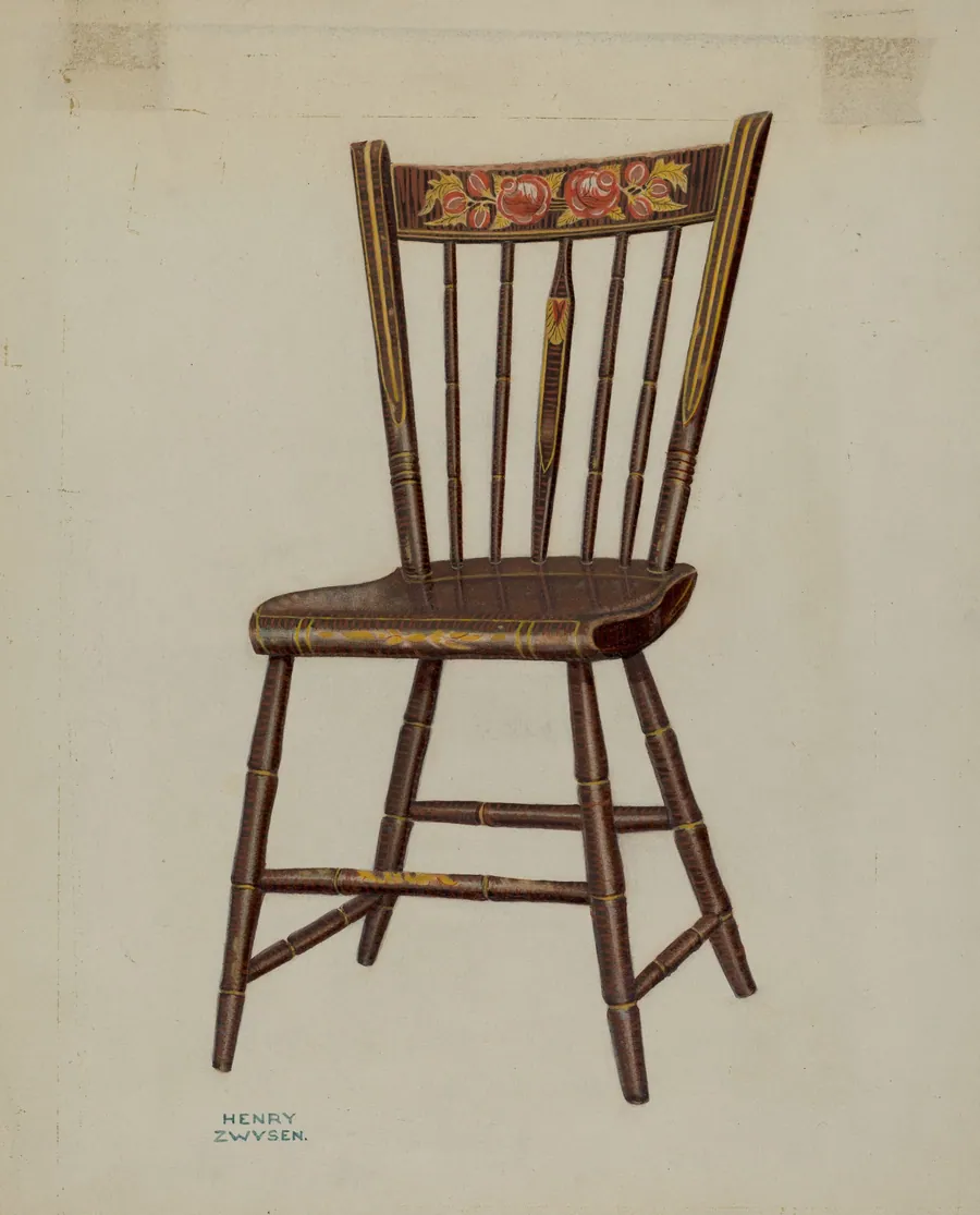 Pa. German Chair by Henry Zwysen