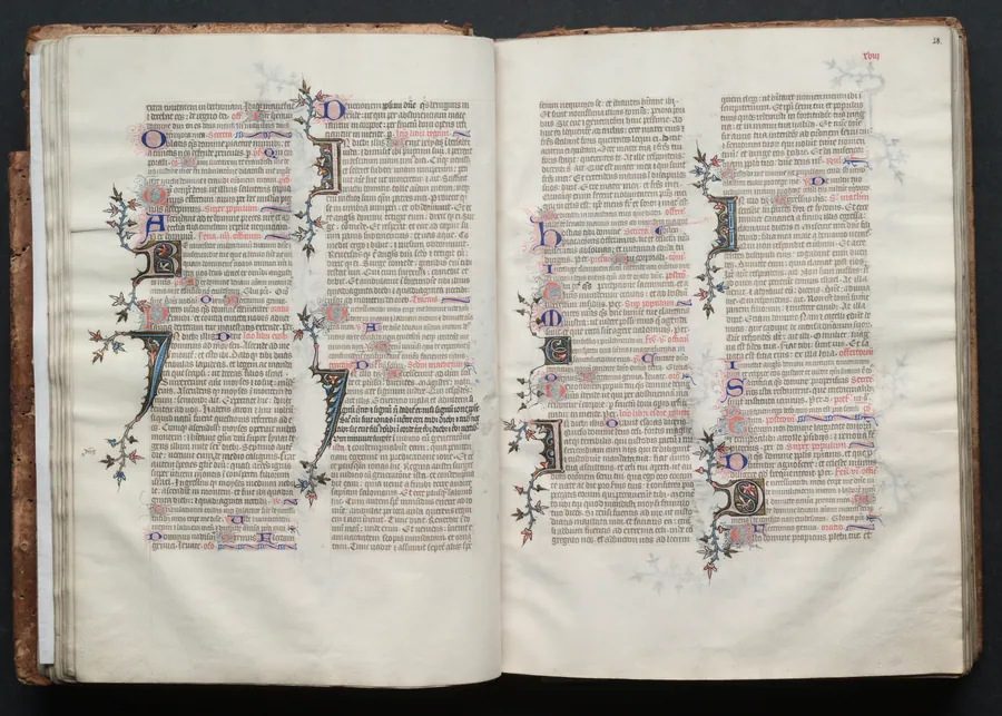 The Gotha Missal:  Fol. 27v, Text by Master of the Boqueteaux