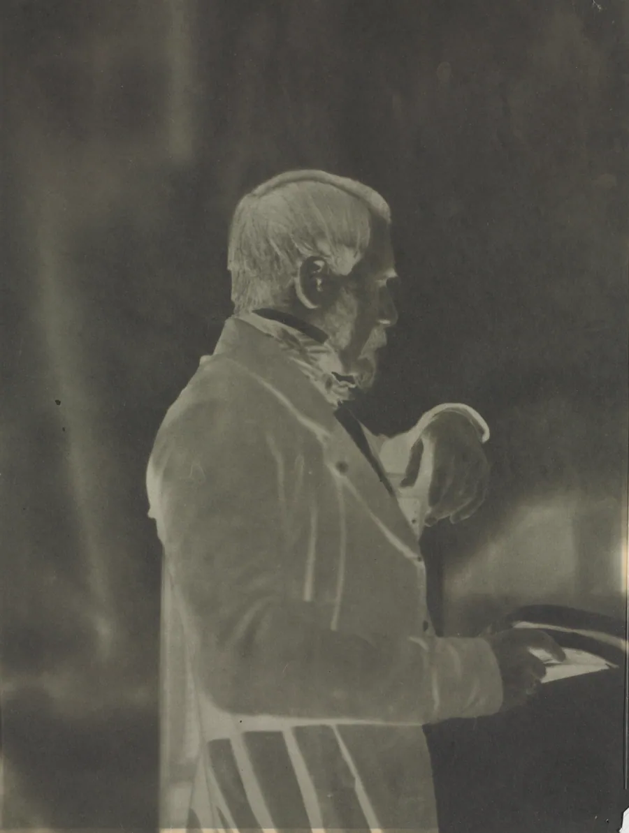Self-Portrait (negative) by Louis-Rémy Robert