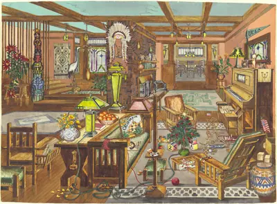 "California Mission" Style Interior