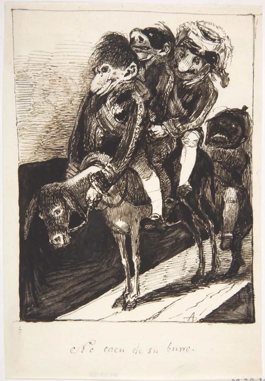 They Don't Fall Off Their Donkey (They Don't Admit Their Error), ("No caen de su burro") by Leonardo Alenza y Nieto