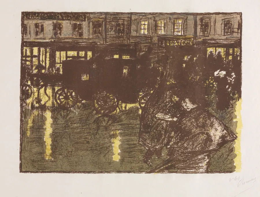Street at Evening in the Rain by Pierre Bonnard