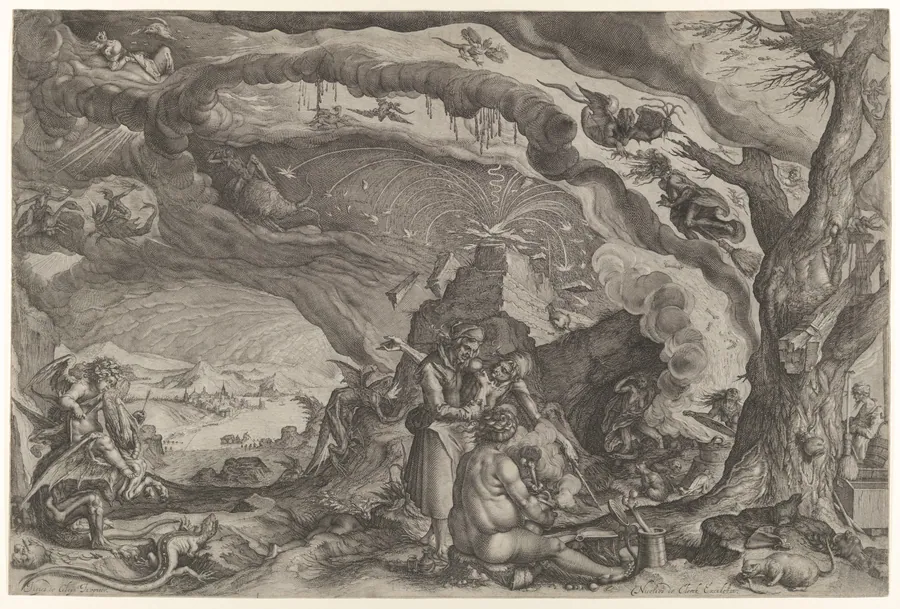 Witches Preparing for Sabbath by Jacques de Gheyn II