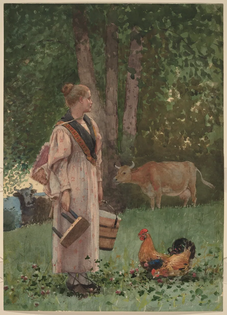 The Milk Maid by Winslow Homer