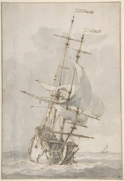 A Ship at Sea