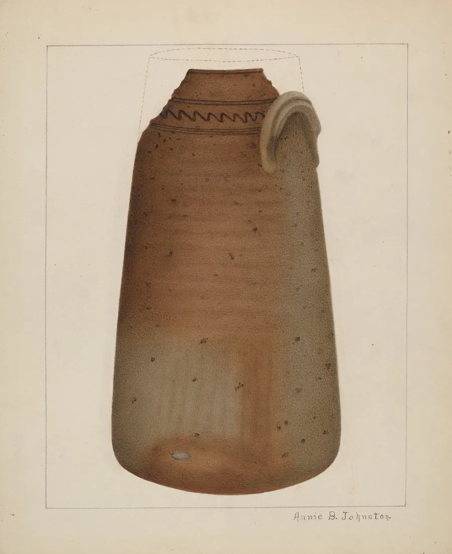 Stoneware Churn by Annie B. Johnston