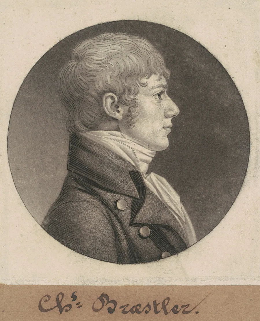 Charles Braestler by Charles B. J. Févret de Saint-Mémin