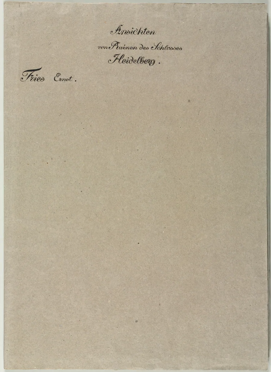 Six Views of Heidelberg Castle: Wrapper by Ernst Fries