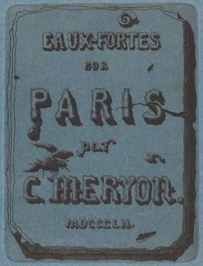 Titre des eaux-fortes sur Paris (Title Page to the Set of Etchings of Paris)