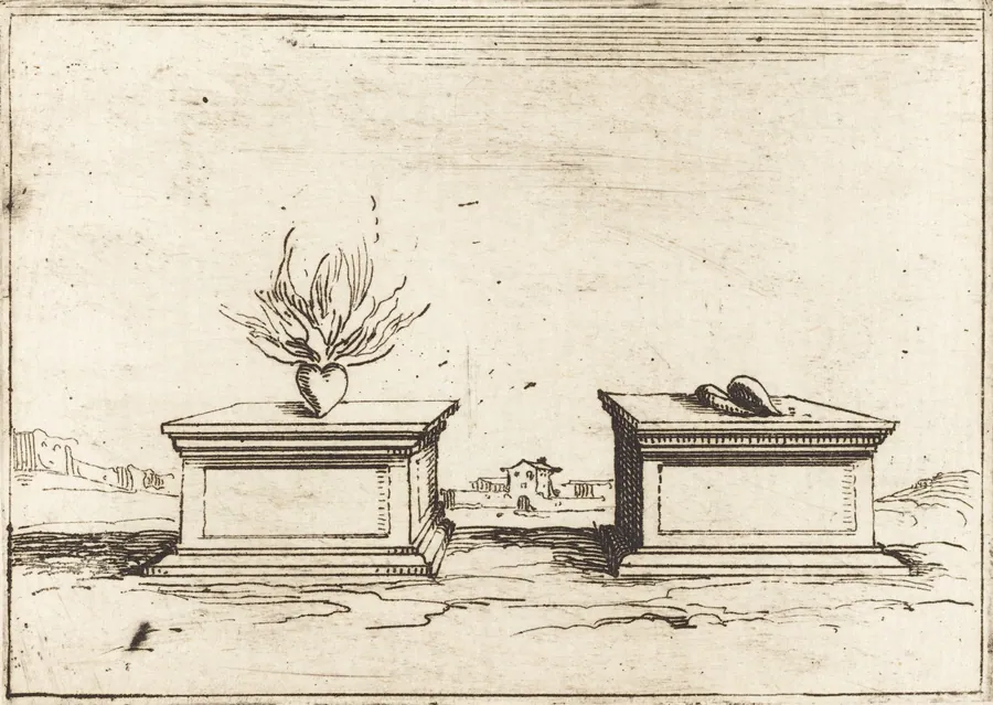 Two Hearts by Jacques Callot