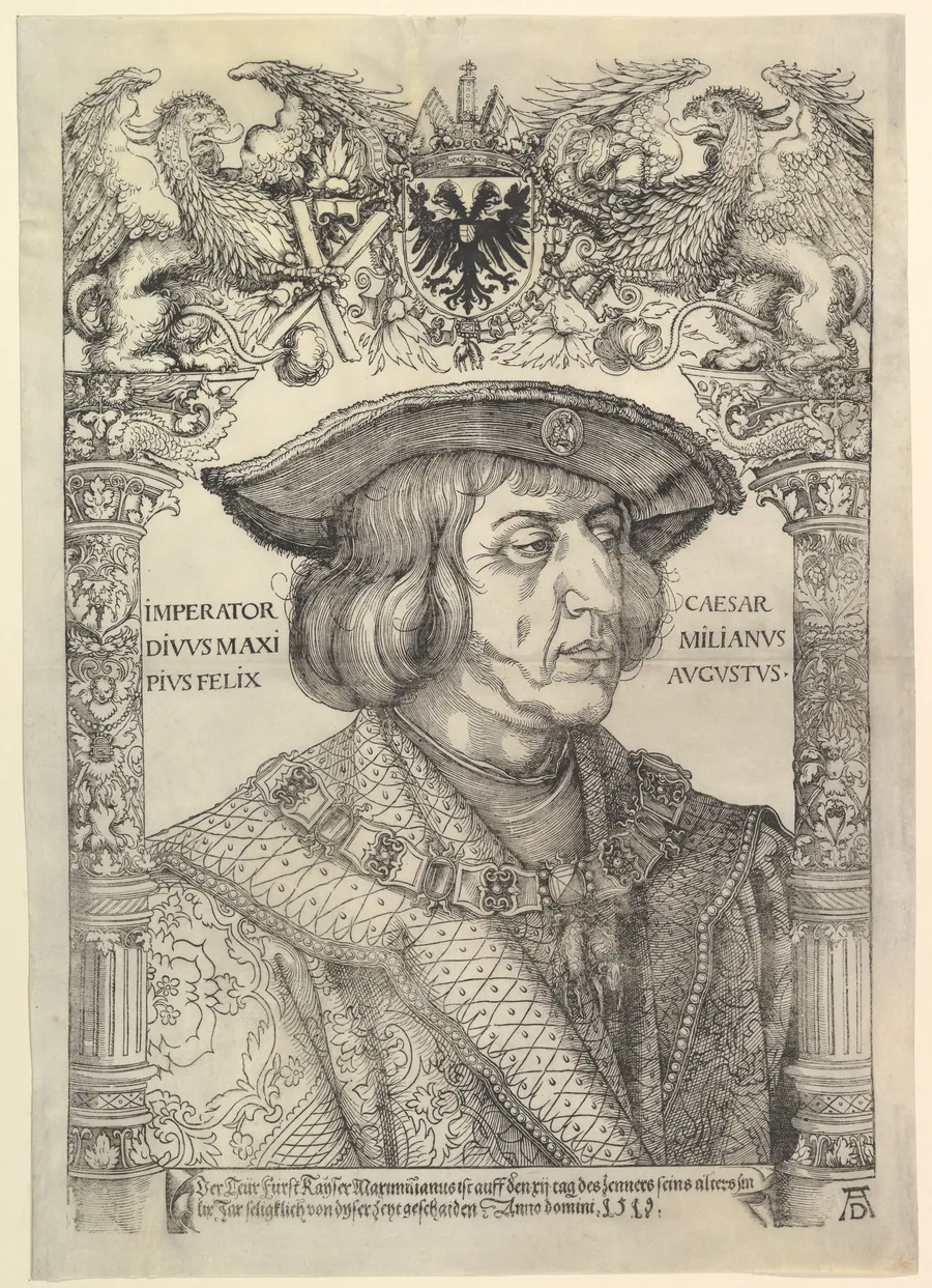 Portrait of the Emperor Maximilian I in an Architectural Frame (copy) by Hans Weiditz the Younger
