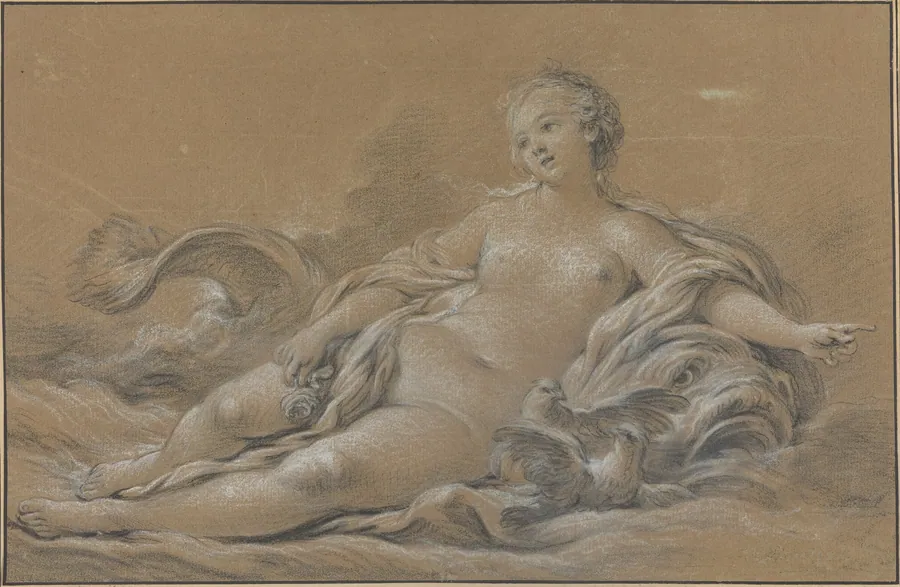 Venus Reclining on a Dolphin by François Boucher