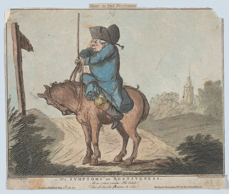 Hints to Bad Horsemen, No. 1: Symptoms of Restiveness by William Dickinson