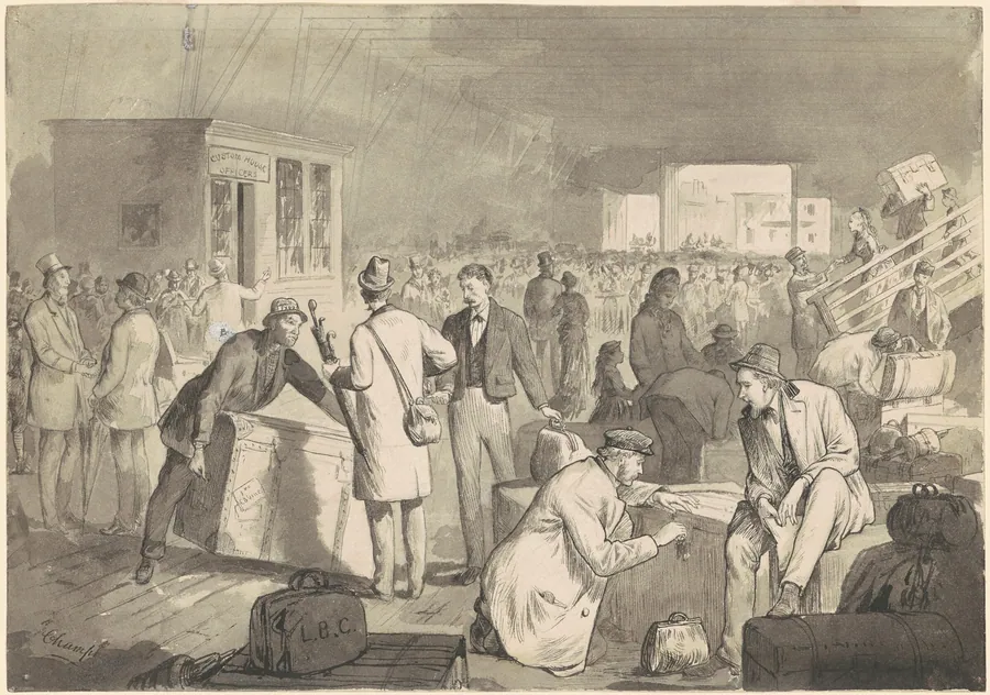 Customs Shed by James Wells Champney