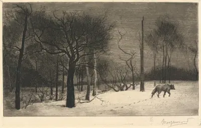 Hiver (Le Loup dans la neige)