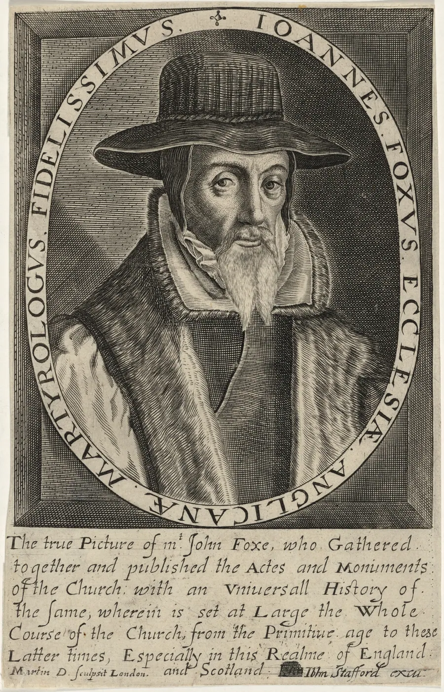 John Foxe, Author of Book of Martyrs by Martin Droeshout