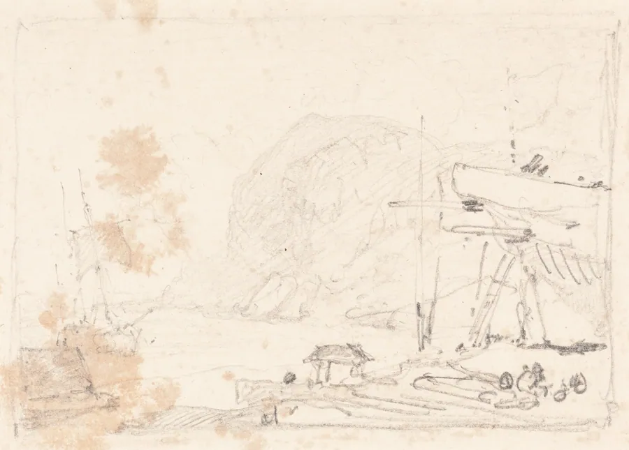 A Dry Dock by John Sell Cotman