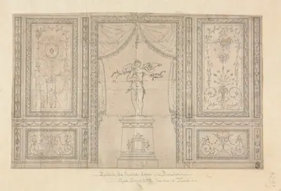 Statue of Cupid in a Wall Niche