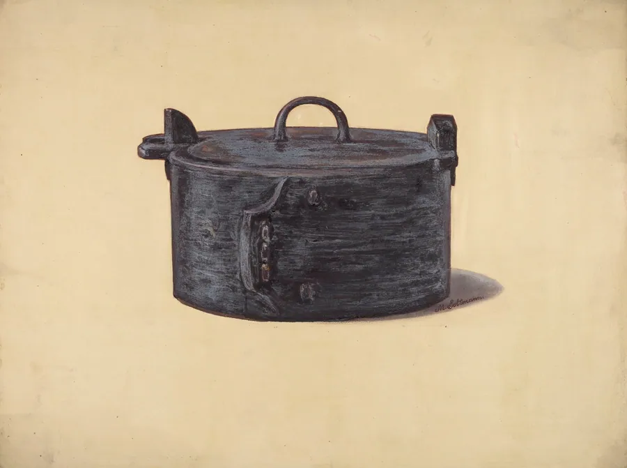 Wooden Work Box by Max Soltmann