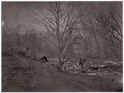 Ruins of RR Bridge. Bull Run