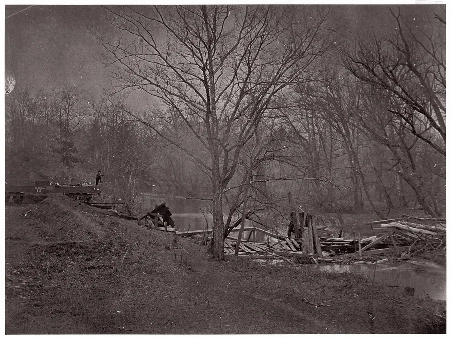 Ruins of RR Bridge. Bull Run by Mathew B. Brady