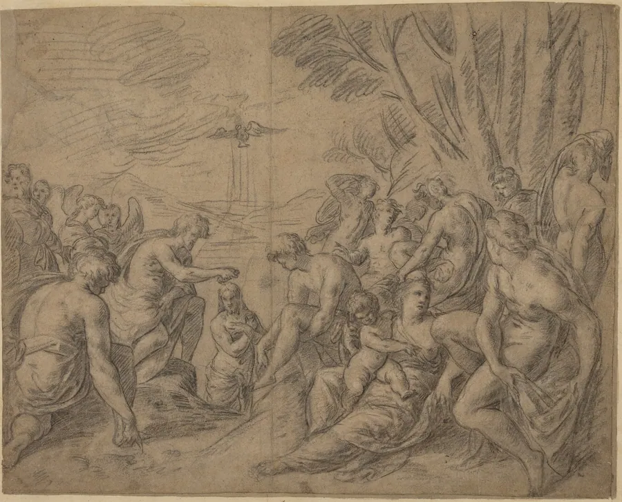 The Baptism of Christ by Netherlandish 16th Century