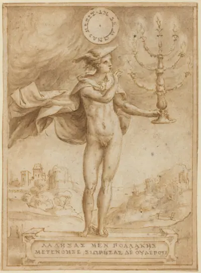 Study for Harpocrates (Silentio Deum Cole)