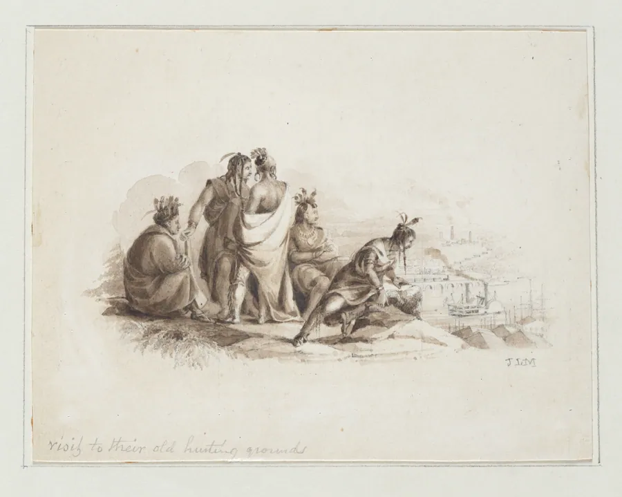Visit to Their Old Hunting Grounds (from Hosack Album) by John Ludlow Morton