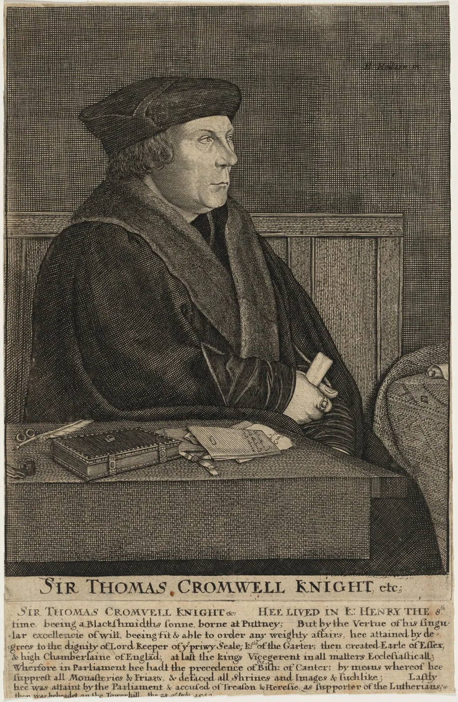 Sir Thomas Cromwell by Wenceslaus Hollar