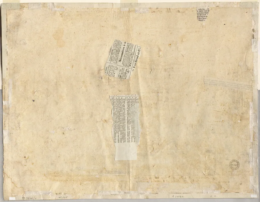 Tracing of a Fountain from Recto and Sketches of Two Faces (verso) by Lievin Cruyl