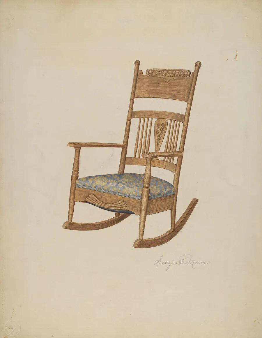 Rocking Armchair by Georgine E. Mason