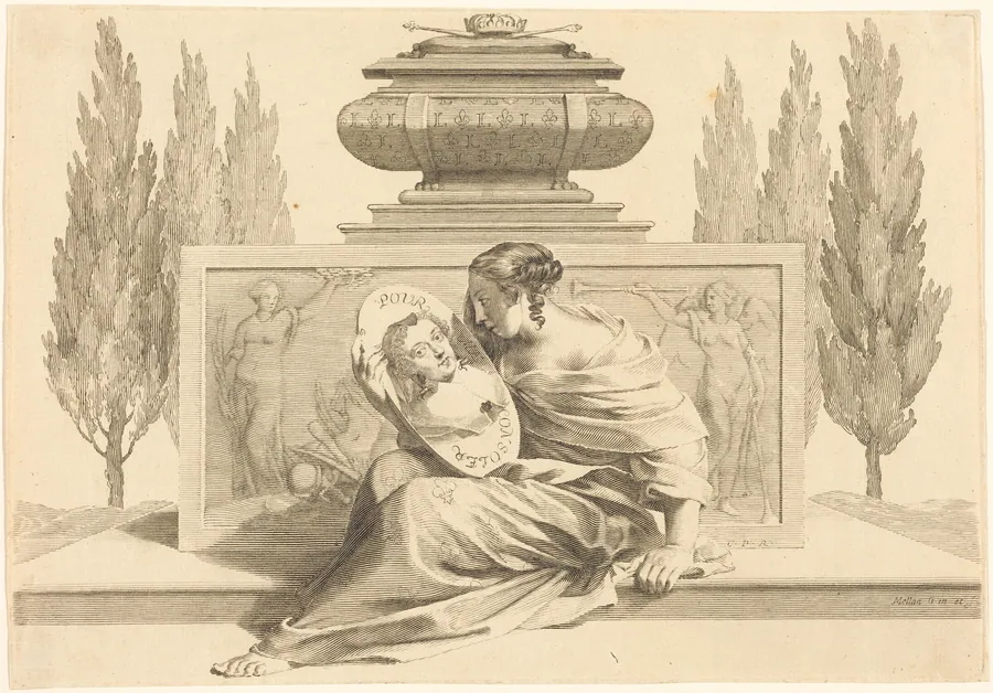 Allegory in Honor of Anne of Austria by Claude Mellan