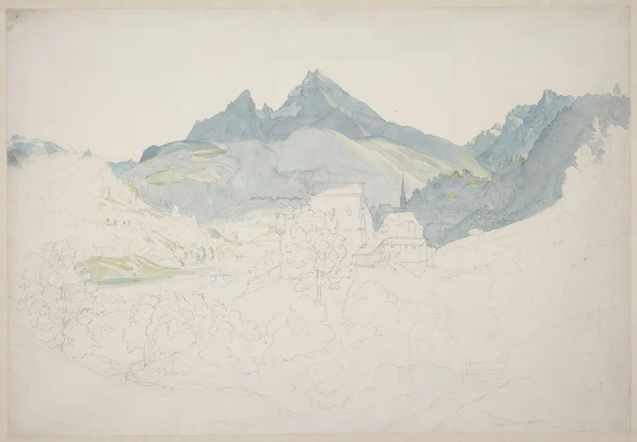 Berchtesgaden with the Watzmann Peak in the Distance by Ernst Fries