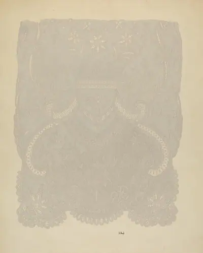 Lace Wedding Veil (Section of)