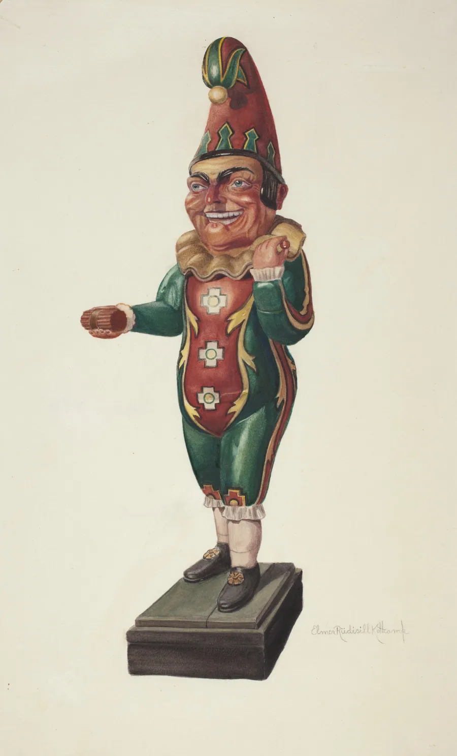 Cigar Store Figure: Punch by Elmer R. Kottcamp