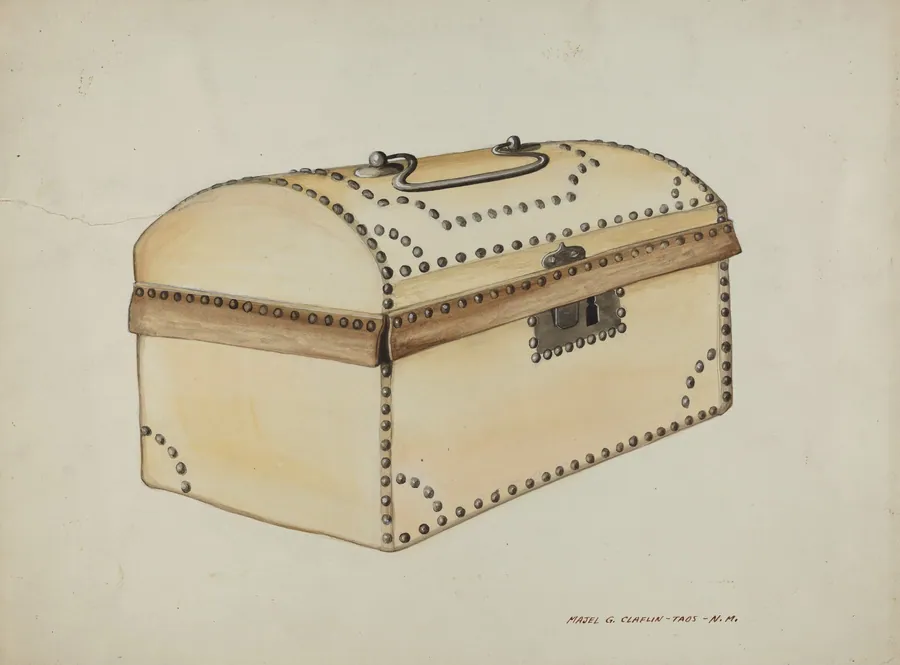 Leather Covered Box by Majel G. Claflin