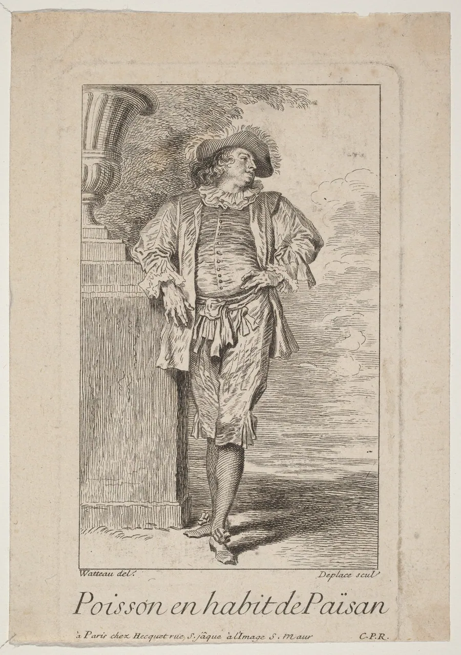 Poisson en habit de Païsan by Louis Deplaces