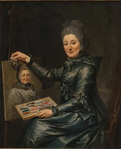 Portræt af kunstnerens datter Elisabeth, gift Lampe