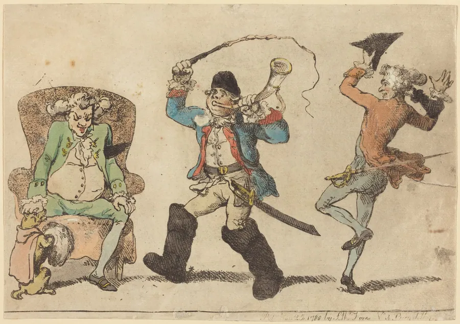 A Frenchman in November by Thomas Rowlandson