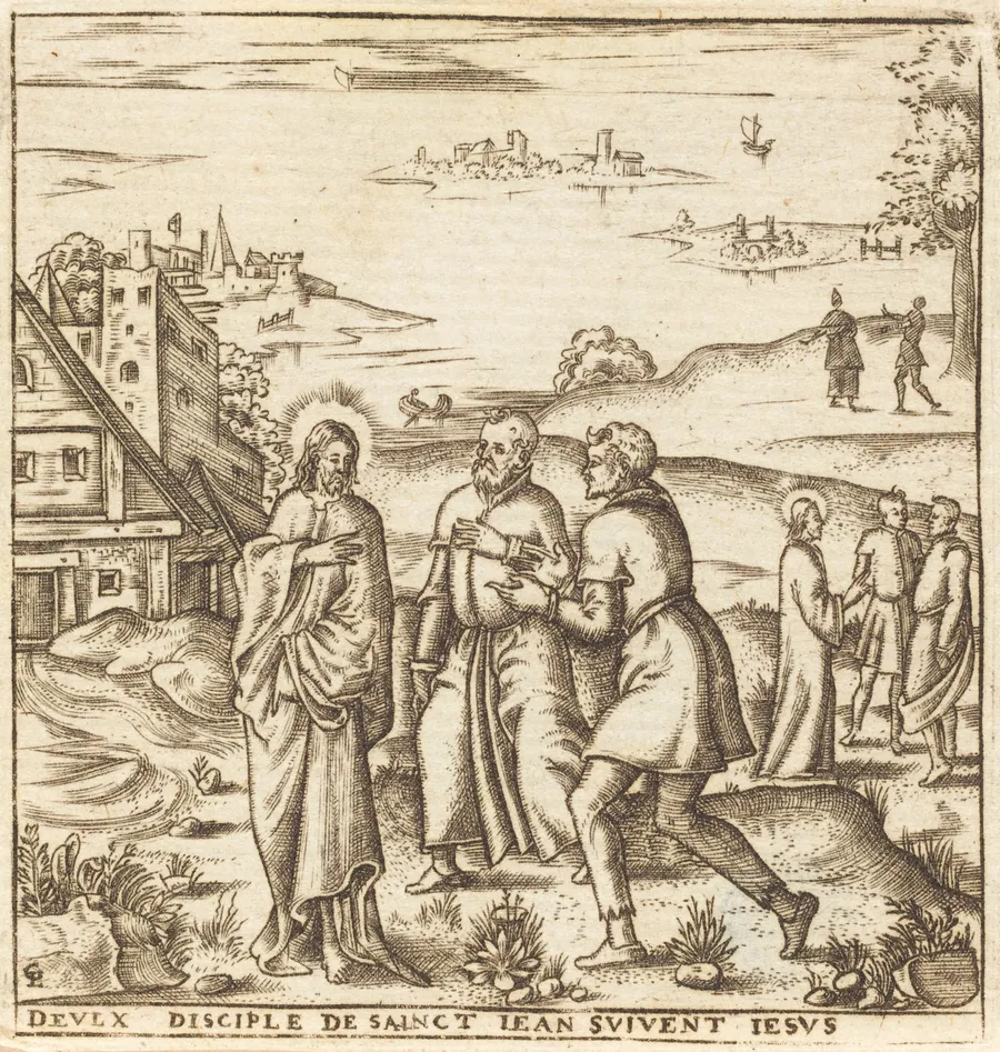 Christ Bids Two Disciples of John the Baptist to Follow Him by Léonard Gaultier