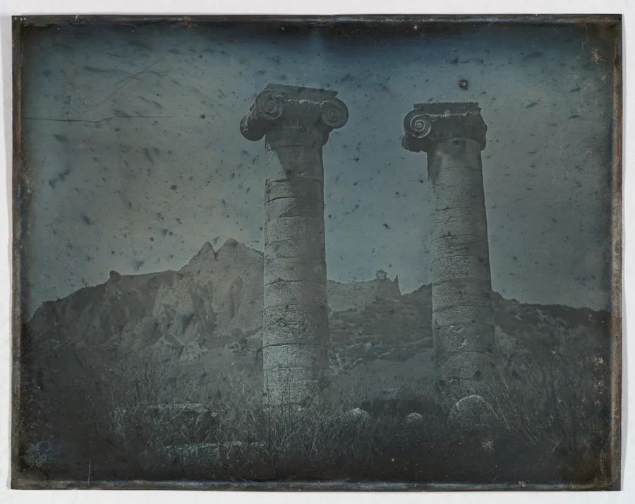 Temple of Artemis, Sardis (134. Sardes. 1843. T. de Cybèle.) by Joseph-Philibert Girault de Prangey