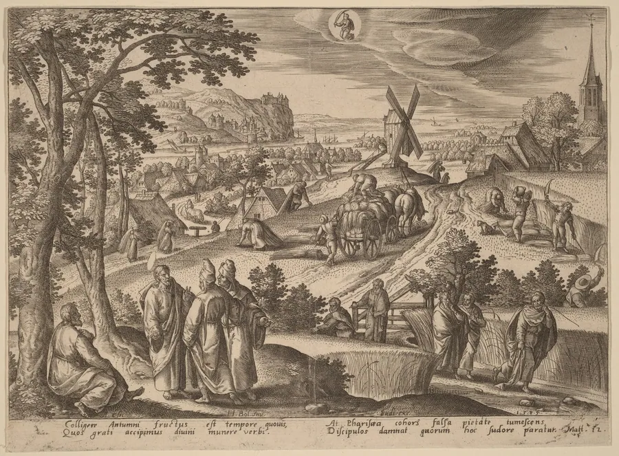 The Plucking of Ears of Corn on Sabbath Day by Adriaen Collaert