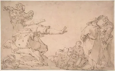 Saint John Preaching in the Wilderness