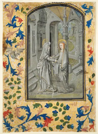 Leaf from a Book of Hours: The Visitation