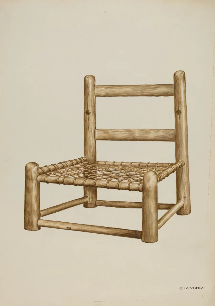 Hickory High Chair by Florence Hastings